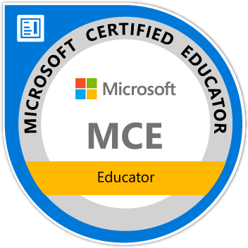 Microsoft Certified Educator (MCE) badge