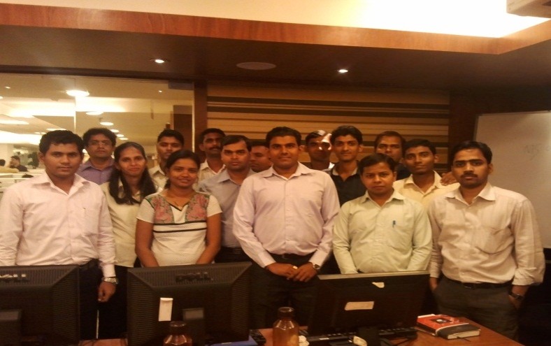 Raj Singh with corporate professionals after a training programme